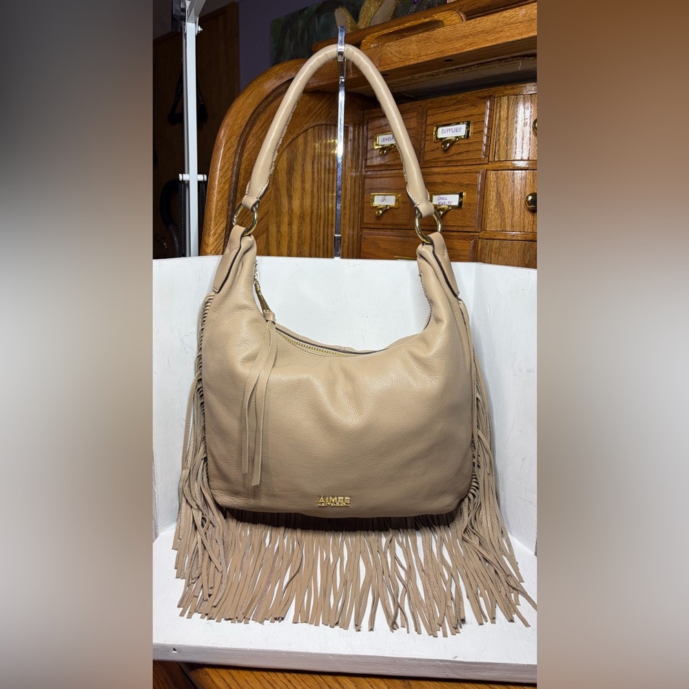 Aimee Kestenberg Fringe Benefits Hobo - Oat